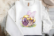 Watercolor Bee Home Clipart, an Illustration by DreamCafeArt (Thumbnail 6 of 9)