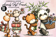 Whimsical Animals Best Friend Clipar, an Animal Illustration by SVGArt (Thumbnail 1 of 9)
