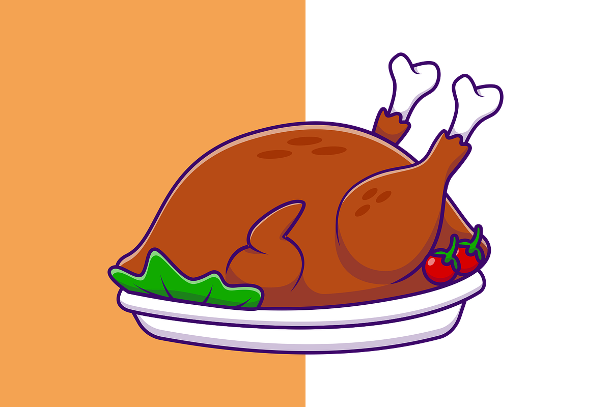 Grilled Chicken With Tomato, a Food Illustration by Artstorystudio (Photo 2 of 3)