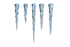 Icicles isolated on transparent back, an Illustration by Dvoevnore photos