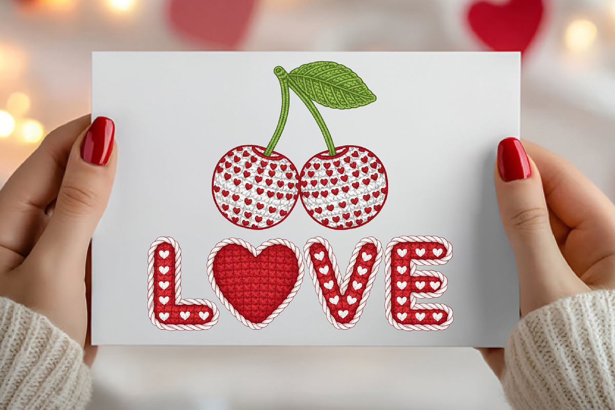 Love Embroidery PNG, Valentine's Day, an Illustration by Canvas Craft (Photo 4 of 7)