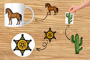 Wild West Adventure, a Pattern Graphic by Elatedowl (Thumbnail 6 of 13)