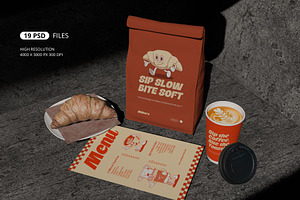 Cafe Branding Mockup Set, a Product Mockup by Nirmana Visual