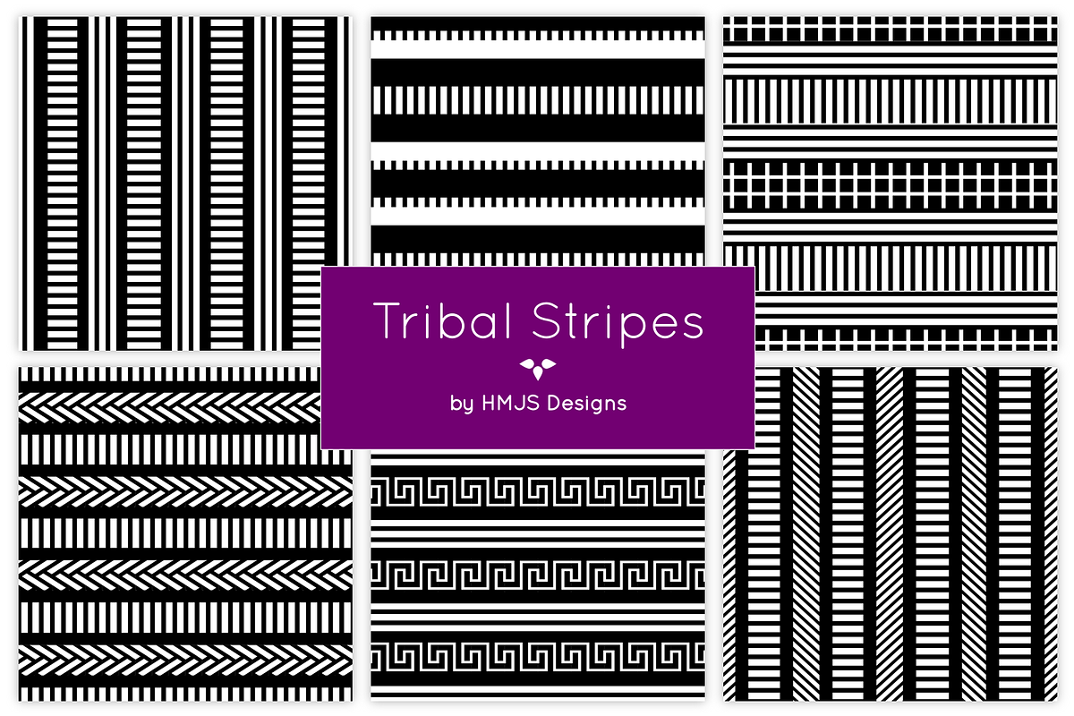 Tribal Patterns, a Pattern Graphic by HMJS Designs (Photo 2 of 6)