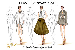 Runway Poses Croquis Pack