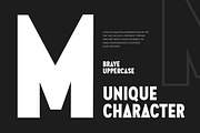 Brave - Modern Condensed Font, a Sans Serif Font by Hamz Studio (Thumbnail 11 of 16)
