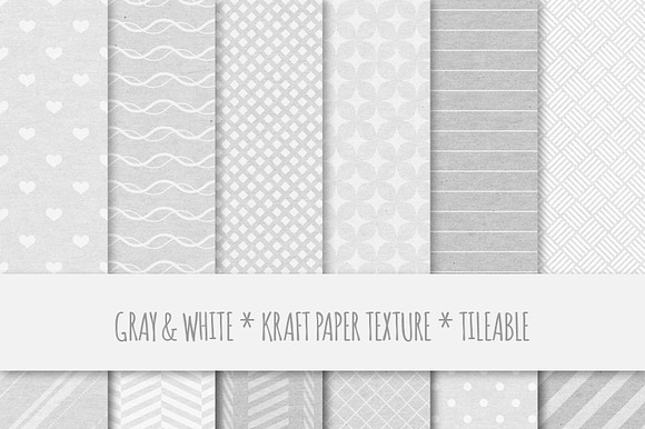 Gray Geometric Seamless Patterns preview 3