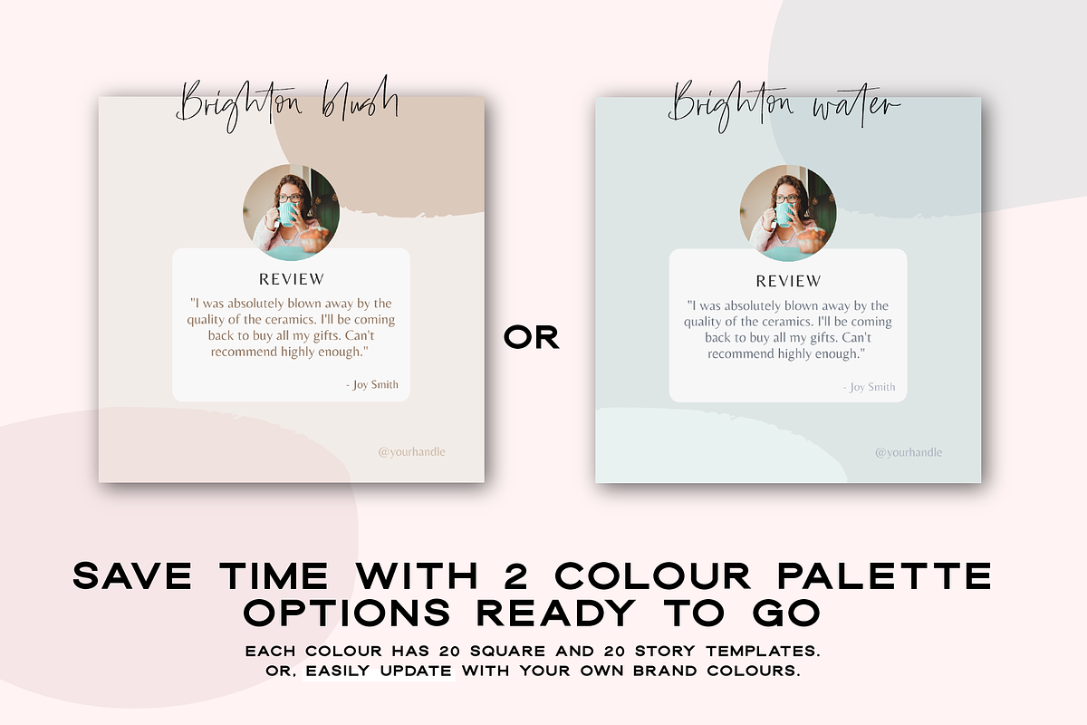Brighton Canva Duo: Square & Story, a Social Media Template by Brodi-Rose Creative Co (Photo 2 of 9)