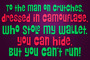 Ridiculous PB, a Sans Serif Font by Pink Broccoli (Thumbnail 4 of 5)