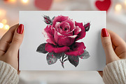 Valentine’s Rose Clipart Bundle, an Illustration by Canvas Craft (Thumbnail 4 of 6)