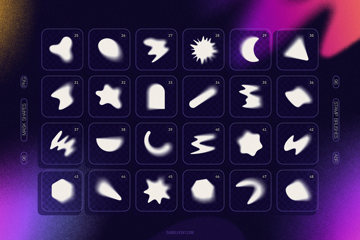 Blurry Gradient Shapes Collection, an Object Graphic by Samolevsky (Photo 11 of 15)