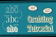 Ceyla 3D, a Serif Font by Craft Supply Co. (Thumbnail 2 of 8)
