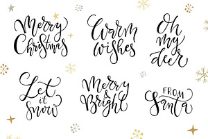 Merry Christmas Calligraphy Set