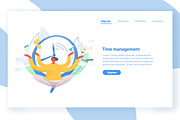 Time management concept banner, a Work Illustration by Good Studio (Thumbnail 1 of 3)