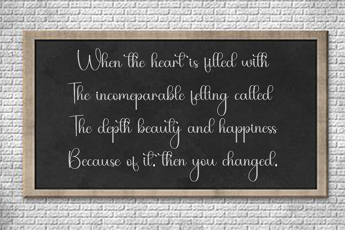 Heaven Writing, a Handwritten Font by InermediaSTUDIO (Photo 4 of 7)