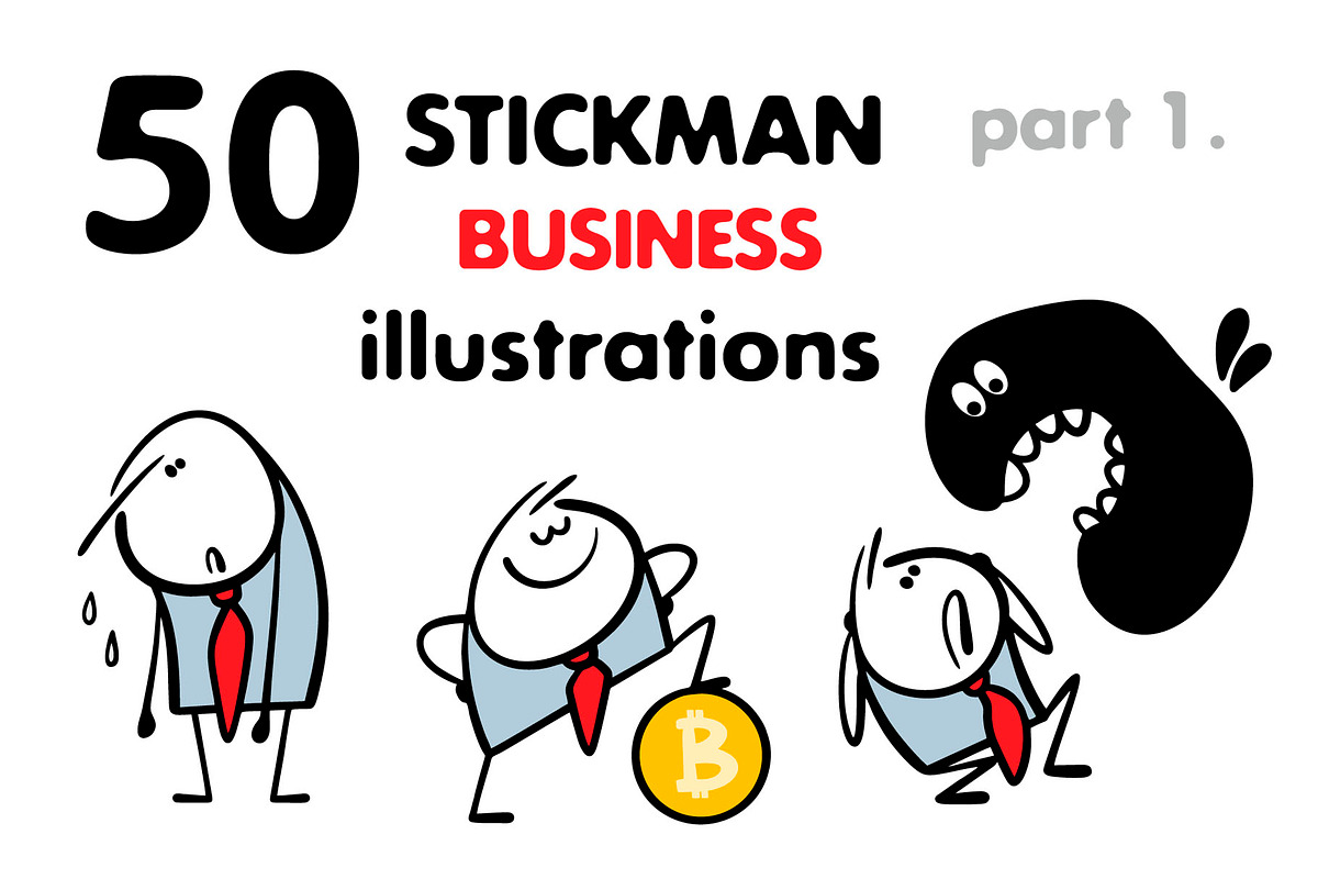 Cartoon business set 1., an Illustration by eka panova (Photo 1 of 6)