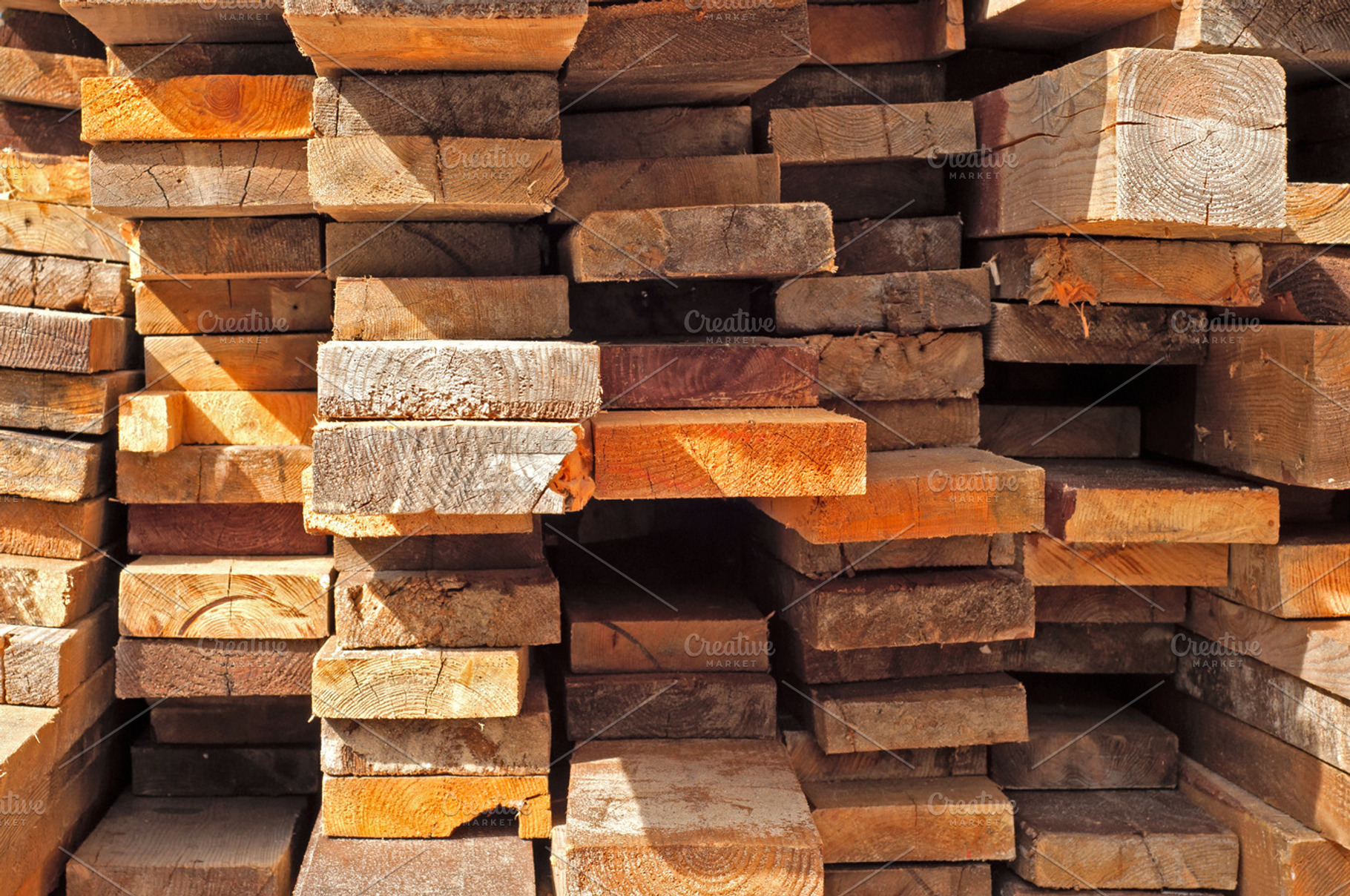 Many Stacked Boards