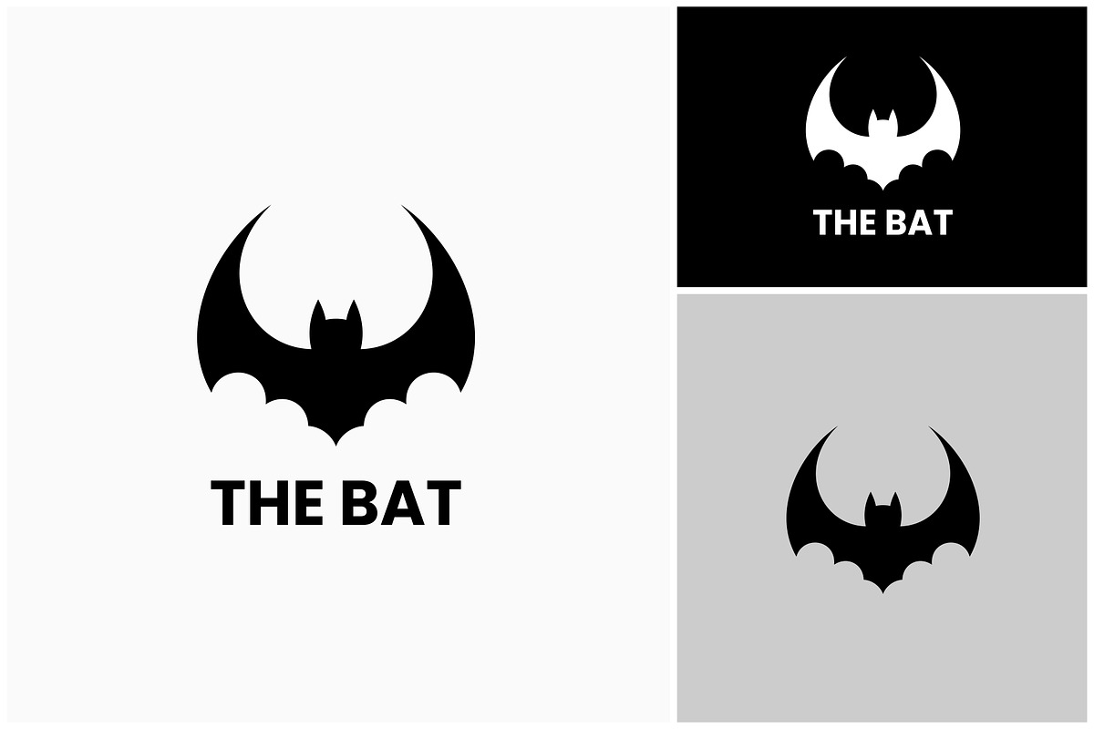Bat Silhouette Simple Logo, a Branding & Logo Template by ika trisiana