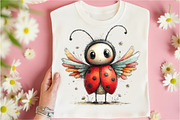 Whimsical Ladybug Clipart, an Illustration by Libby Wishes (Thumbnail 3 of 8)