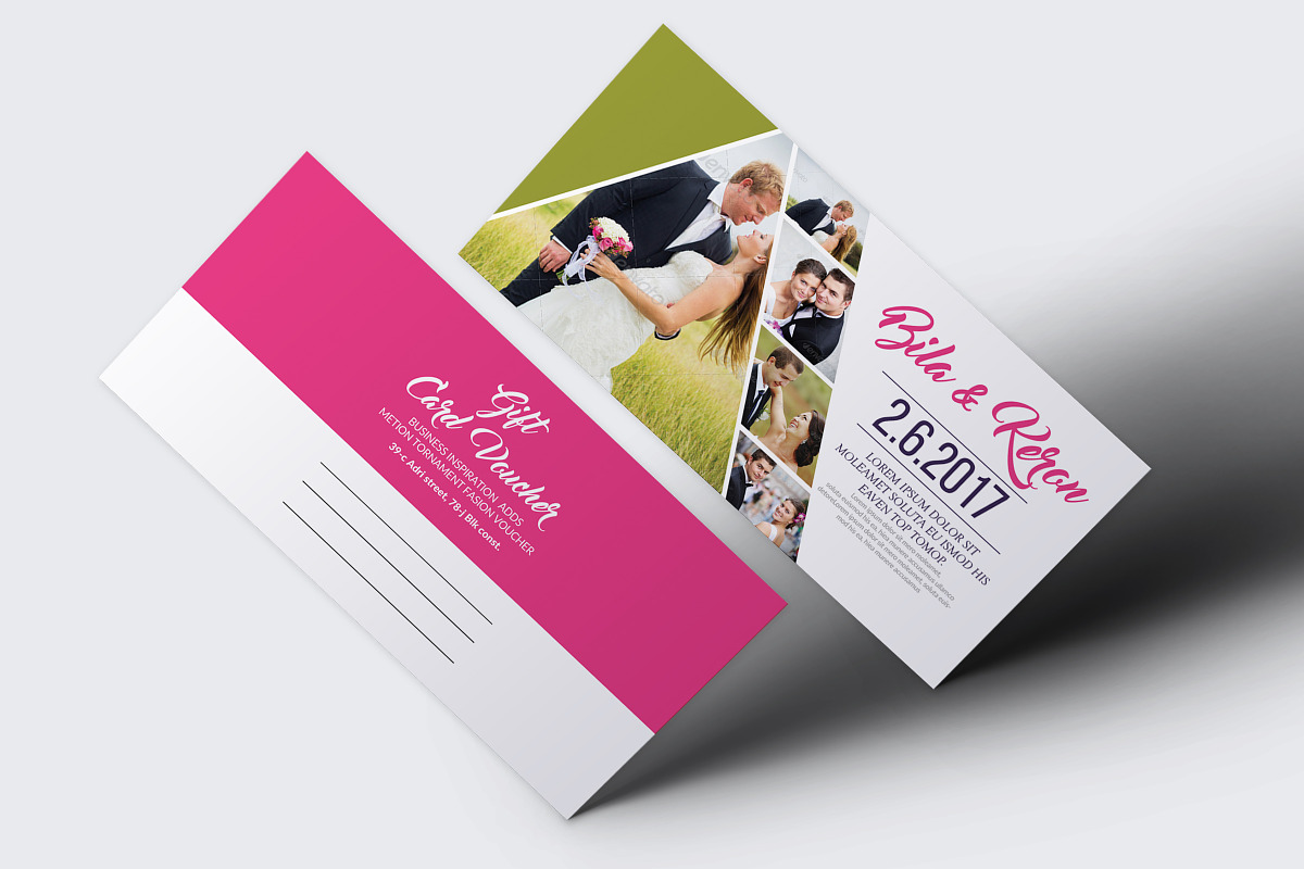 Wedding Gift Voucher Template, a Card Template by Business Flyers