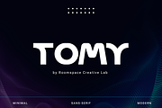 Tomy - Modern Minimal Font, a Sans Serif Font by roomspace creative lab (Thumbnail 1 of 11)