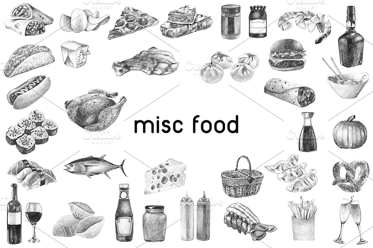 Hand-Drawn Icons (Restaurant/Food), an Icon by Onyx Templates (Photo 7 of 10)