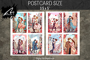 Victorian Romantic Lovers Paper Kit, a Person Illustration by Digital Art Mahdiseño (Thumbnail 8 of 9)