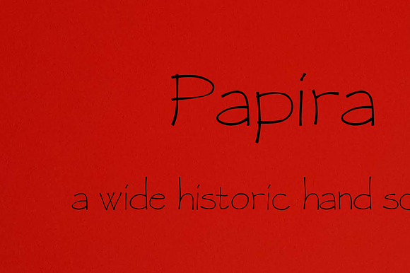 Papira, a wide papyrus age font preview 3