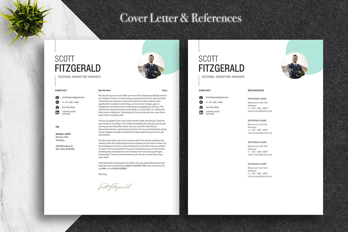 Clean Resume Template Pack | Canva, a Resume Template by Lux Resume (Photo 4 of 9)