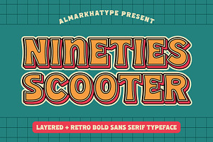 90’s Scooter – Retro Display Font
