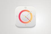 UI Clock App Icon, an Icon by John Khester (Thumbnail 1 of 2)