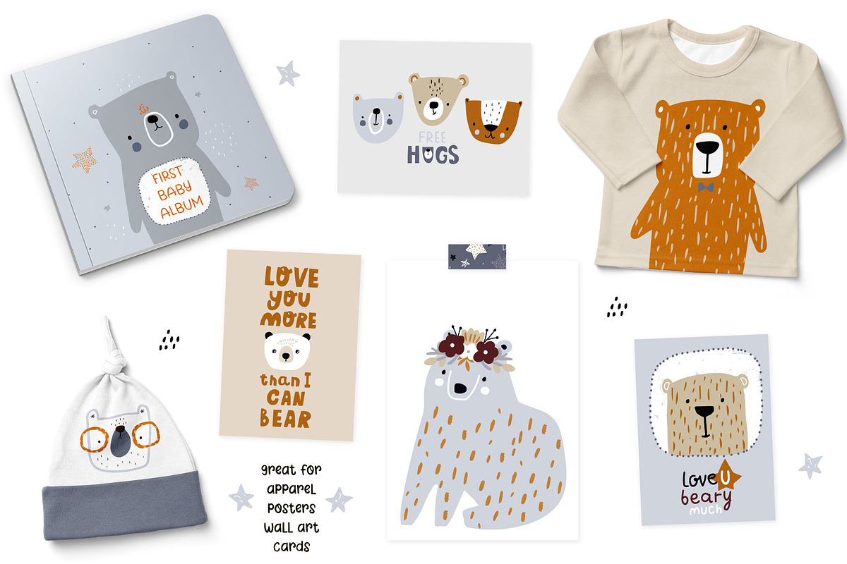 Oh my Bear! graphic collection, a Pattern Graphic by solmariart (Photo 13 of 15)