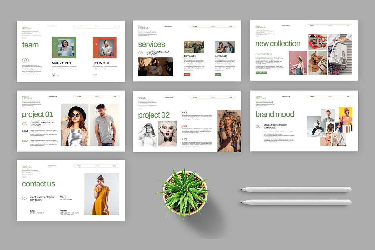 Creative Portfolio Presentation, a Presentation Template by MightyDesign (Photo 4 of 7)
