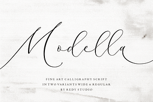 Modella – Modern Wedding Fonts, a Script Font by RedyStudio