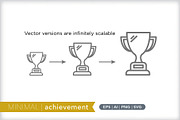 Minimal achievement icons, an Outline Icon by Picture Window (Thumbnail 5 of 5)