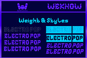 Electro Pop font, a Font by weknow (Thumbnail 7 of 8)
