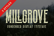 Millgrove - Condensed Display, a Font by Letterhend Studio (Thumbnail 1 of 10)