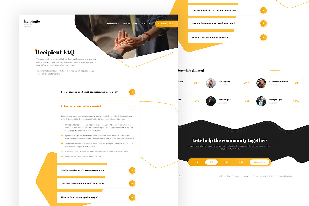 Charity Figma UI Template, an UI Kit Template by FreshPixels (Photo 6 of 7)