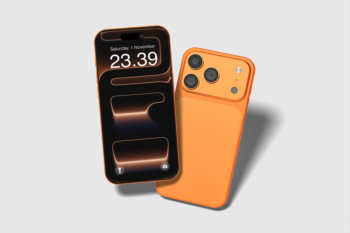 Realistic iPhone 17 Pro Mockup PSD, an iPhone Mockup by MA-KING_ART (Photo 3 of 3)