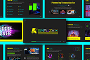 Gaming Company Profile Presentation, a Presentation Template by Mighty-Slide (Thumbnail 1 of 4)