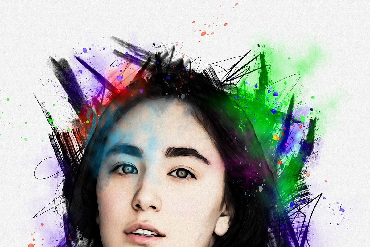 Sketch Art Photo Effect Mockup PSD, a Brushes & More by zahidhossainalif (Photo 9 of 18)
