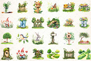 Green Spring Outdoor Clipart, an Illustration by DreamCafeArt (Thumbnail 3 of 5)