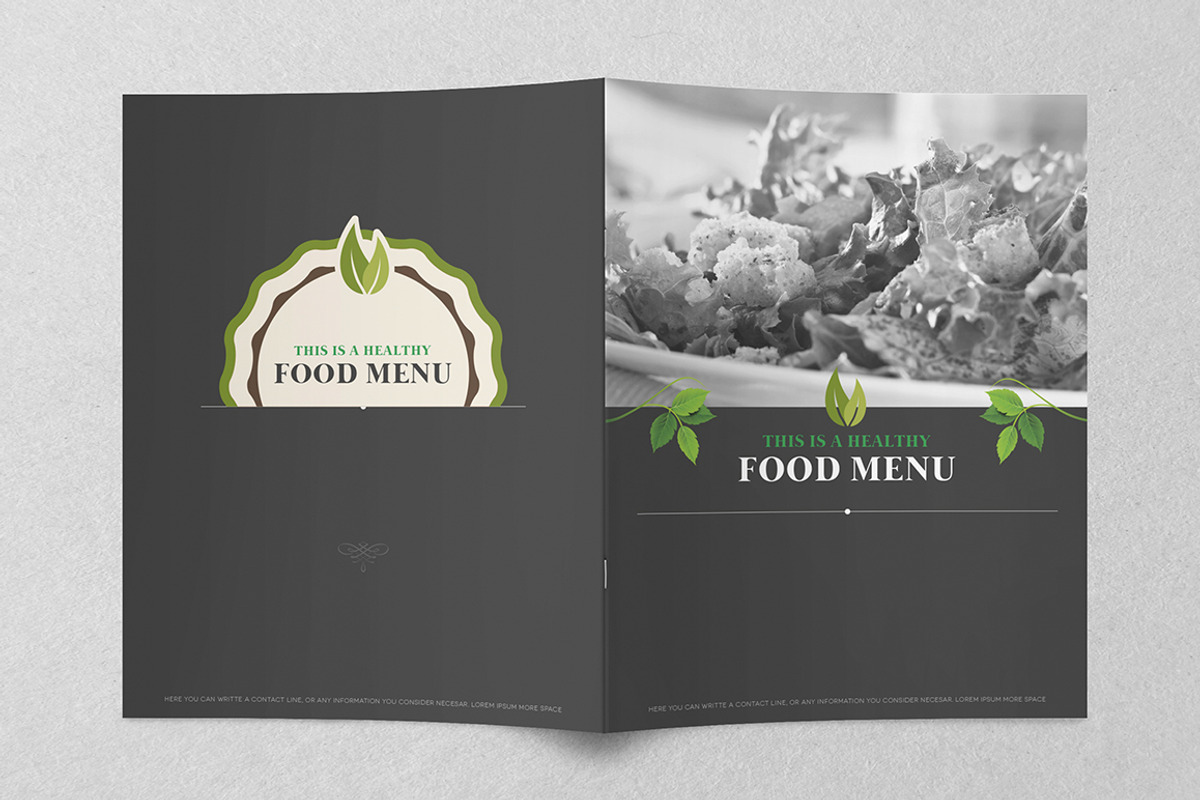 Healthy Food Menu, a Brochure Template by Luuqas Design (Photo 5 of 5)