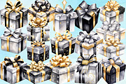 Christmas Gift Box Gold Silver, an Illustration by Wow Magic (Thumbnail 2 of 5)