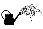 Floral Watering Can Design Bundle, an Illustration by Gaye Art (Thumbnail 9 of 31)