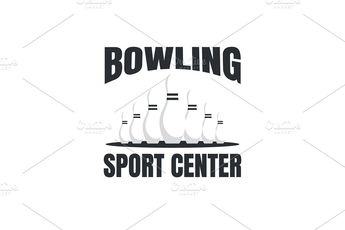 bowling logo illustration, a Branding & Logo Template by Dyn Studio