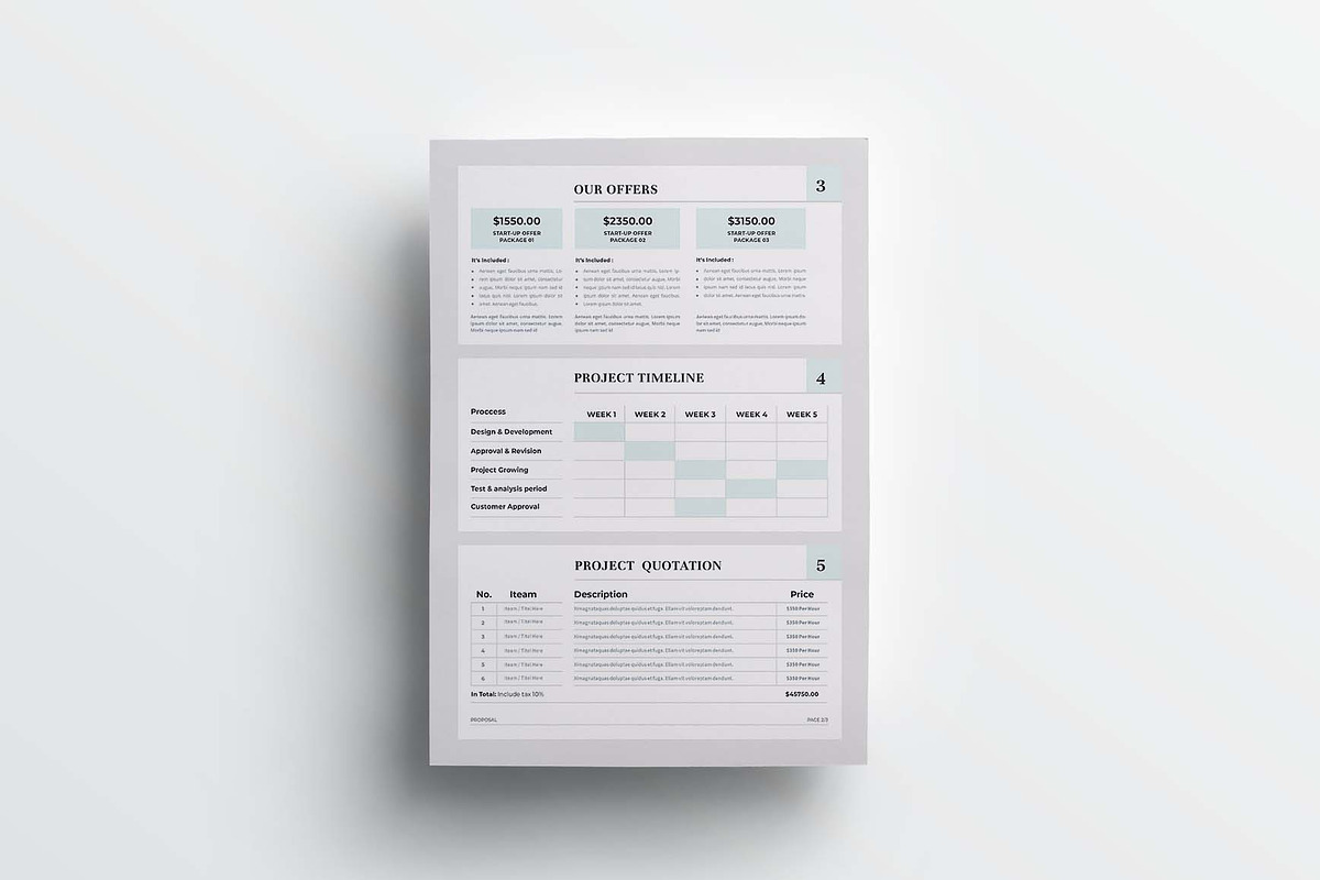 Proposal | MS Word & Indesign, a Stationery Template by design_hut (Photo 4 of 7)