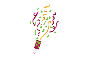 Party popper icon. Holiday, an Object Illustration by Things for designers