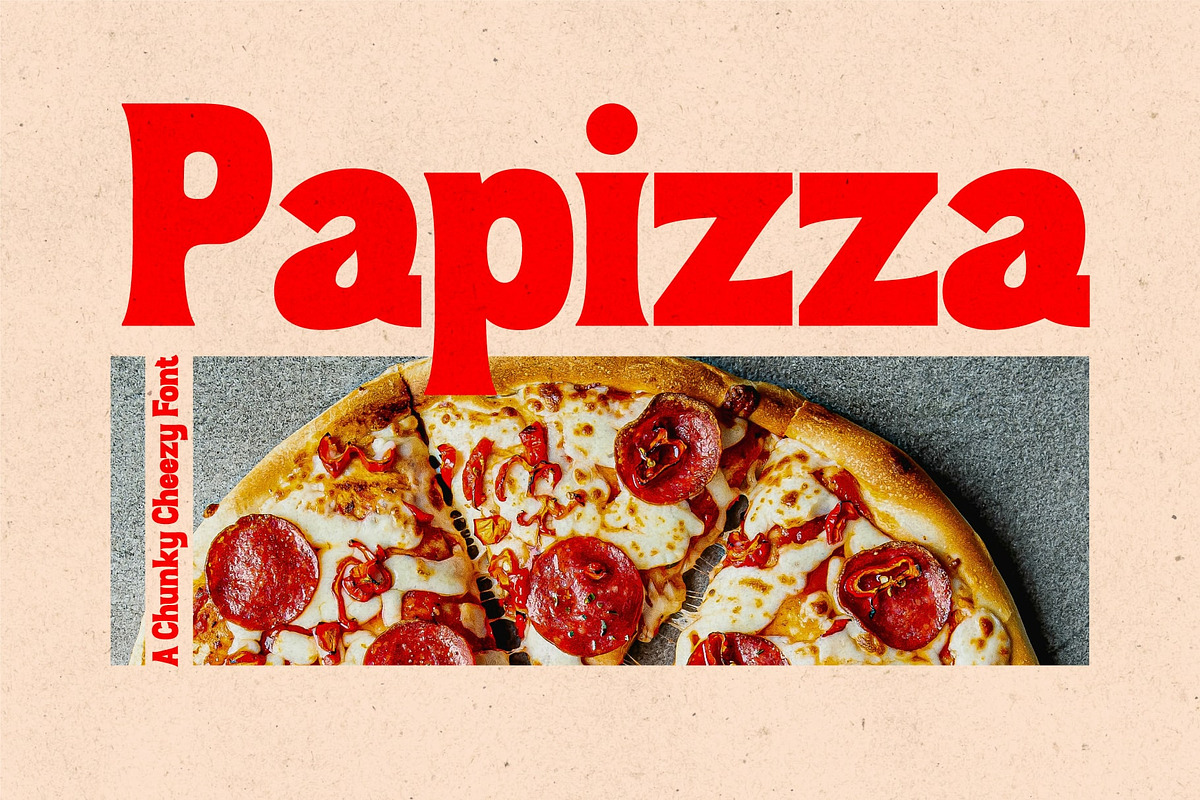 Cheezy Snack – Chunky Retro Font, a Serif Font by Salamahtype (Photo 2 of 8)