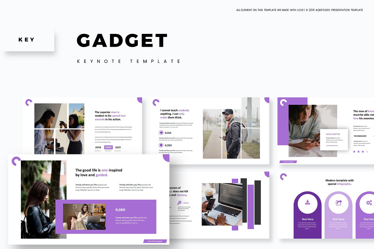 Gadget - Keynote Template, a Presentation Template by AQR Studio
